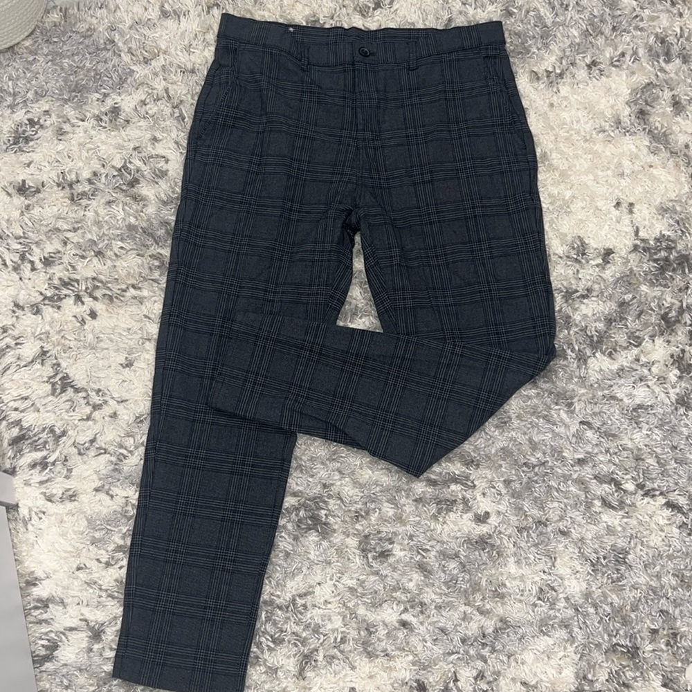 Mens Zara plaid dress pant